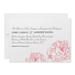 Peony Wedding Invitation