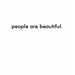 people are beautiful (ladies) t shirt
