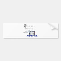 People Are Hanged, Art Is Hung Bumper Sticker