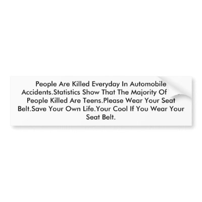 People Are Killed Everyday Bumper Stickers by dtp455