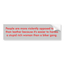 People are more violently opposed to fur than l... bumper stickers by a7xabaer People are more violently opposed to fur than l... bumper stickers