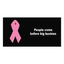 People before big corporations photo greeting card