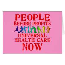 People Before Profits Health Care Design cards
