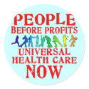 People Before Profits Health Care Design stickers by Scarebaby People Before Profits Health Care Design stickers