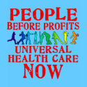 People Before Profits Health Care Design t-shirts