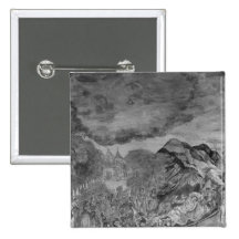 People filing past Marat's corpse Pinback Button