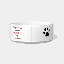 People From England Aren't Afraid Of Anything Cat Water Bowl