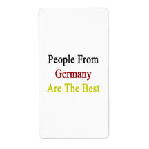 People From Germany Are The Best Personalized Shipping Label