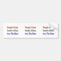 People From South Africa Are The Best Bumper Stickers