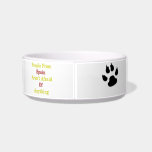 People From Spain Aren't Afraid Of Anything Cat Water Bowl