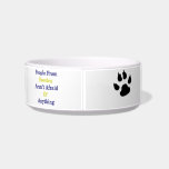 People From Sweden Aren't Afraid Of Anything Cat Water Bowl