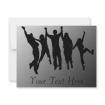 people jumping invitations