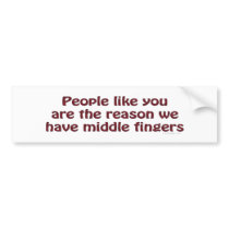 People Like You Fingers Bumpersticker