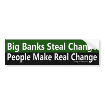 People Make Real Change Bumper Sticker bumper stickers