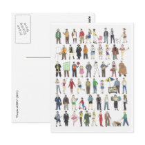 People of NYC Postcards