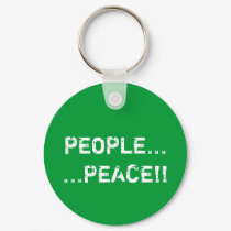 PEOPLE......PEACE!! keychains