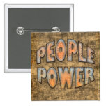 People Power Time for Change Motivation Gift Pins