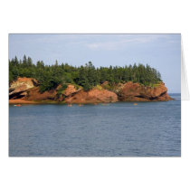 People sea kayaking in the Bay of Fundy at St. Greeting Cards