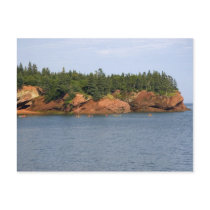 People sea kayaking in the Bay of Fundy at St. Postcard