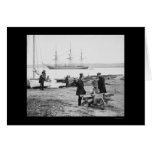 People Watching the Steam Frigate, Pensacola 1861 Cards