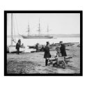 People Watching the Steam Frigate, Pensacola 1861 posters