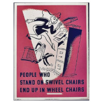 People Who Stand On Swivel Chairs End Up In Wheel flyers