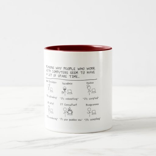 People Who Work with Computers... Coffee Mug