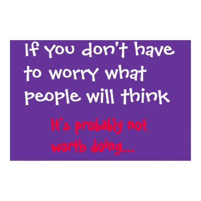 People will think? posters by arlin