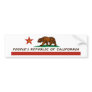 People's Republic of California Bumper Stickers