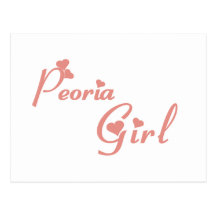 Peoria Girl tee shirts Post Card