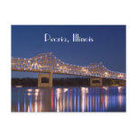 Peoria Illinois Murray Baker Bridge PostCard