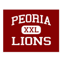 Peoria - Lions - High School - Peoria Illinois Postcard