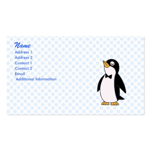 pepe penguin business cards
