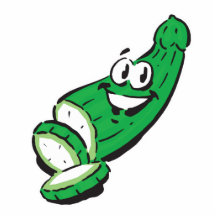pepino feliz tonto esculturas fotográficas