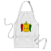 Pepper Family Doodle Art Apron aprons