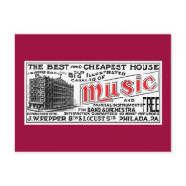 Pepper Music Co. Postcard postcards