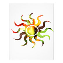 Pepper pile sun cutout shape 1 personalized invitations