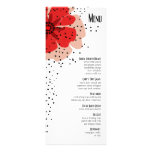 Pepper Poppies Dinner Menu red Announcements