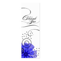 Pepper Poppies Gift Tag blue Business Card