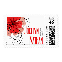 Pepper Poppies - red Stamps