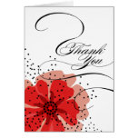 Pepper Poppies Thank You 2 red Cards