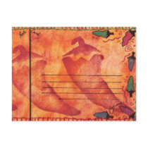Peppered distressed postcards
