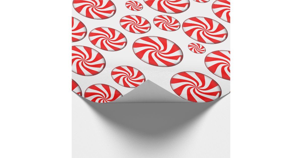 Peppermint Candies Wrapping Paper | Zazzle