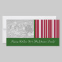 Peppermint Candy Cane Stripes Holiday Photo Cards photo cards