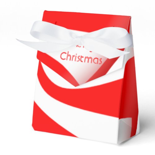 Peppermint Candy Merry Christmas Favor Box
