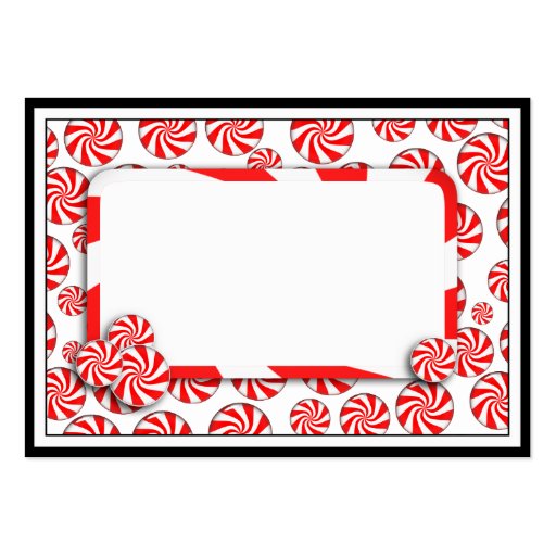 Peppermint Candy w/Tag Business Card