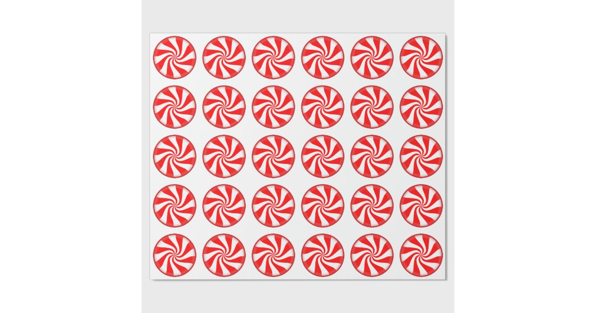 Peppermint Candy Wrapping Paper | Zazzle