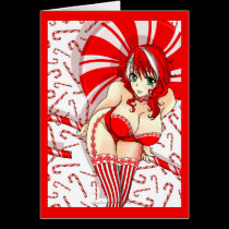 Peppermint Girl Card by Rockangel1 Peppermint Girl Card