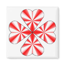 peppermint hearts, magnet by LoisRV peppermint hearts, magnet