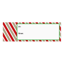 Peppermint Holiday Gift Tags